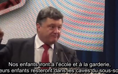 « Porochenko envoie les enfants du Donbass dans des caves ? »